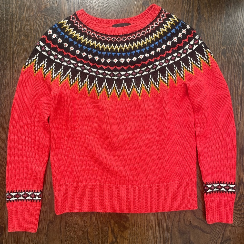 J.Crew fair isle sweater. Size XS